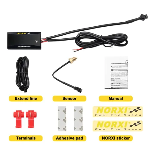 Miniatura 6 de Medidor de temperatura del agua para motocicleta, termómetro Fahrenheit, medidor de temperatura digital universal del agua, termómetro