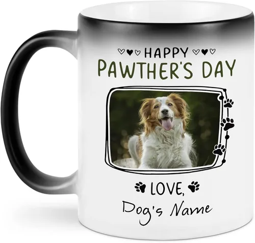 Miniatura 3 de AWE-CREATIVES Taza personalizada de perro para papá, taza de café de cerámica blanca, regalo divertido para papá, taza del día del padre