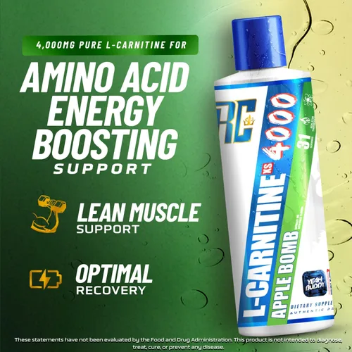 Miniatura 2 de Ronnie Coleman Signature Series L Carnitine XS 4000 Líquido, sin estimulantes, sin azúcar, cero carbohidratos, soporte de fuerza muscular magra