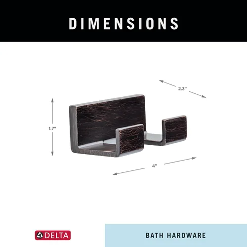 Miniatura 6 de Gancho doble Delta Vero, 77736-RB Bronce veneciano