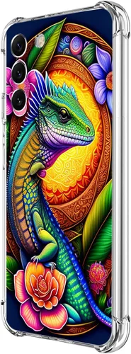 Miniatura 37 de Funda para Galaxy S23, diseño de mariposas azules, rosas, protección contra caídas, a prueba de golpes, de cuerpo completo, resistente a