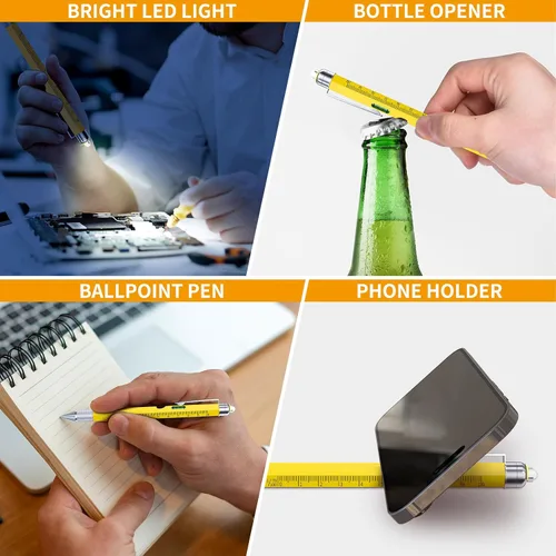 Miniatura 3 de Regalos de bolígrafos para hombres y mujeres, Huhoo gadgets geniales herramientas bolígrafo multi tecnología para hombres, regalos personalizados
