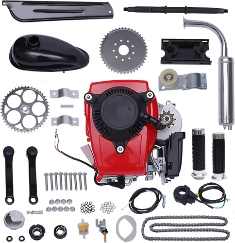 Miniatura 9 de motor de 125 cc de 4 tiempos, arranque eléctrico semiautomático con reversa, motor de 3 velocidades de cilindro único con enfriamiento por aire, kit