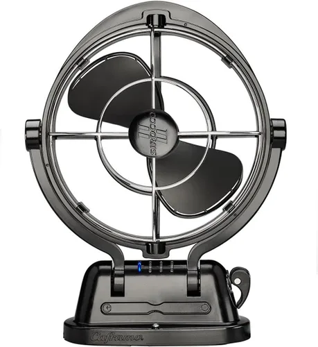SEEKR Ventilador Sirocco II™ de Caframo. Ventilador de detección automática de 12 V/24 V CC, ventilador omnidireccional de baja potencia para barcos
