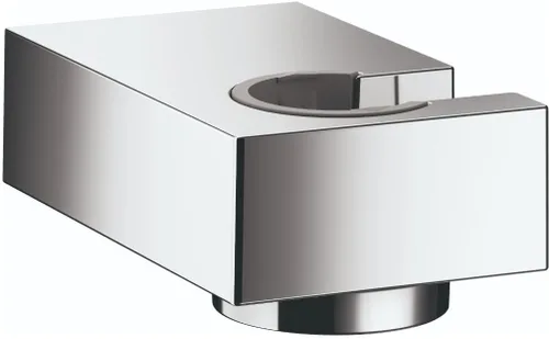 Miniatura 3 de hansgrohe Porter E 28387341 - Soporte para cabezal de ducha de mano, fácil de instalar, moderno a juego en cromo negro cepillado