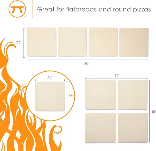 Miniatura 9 de Outset Piedra para parrilla de pizza de 13 pulgadas, 13 pulgadas