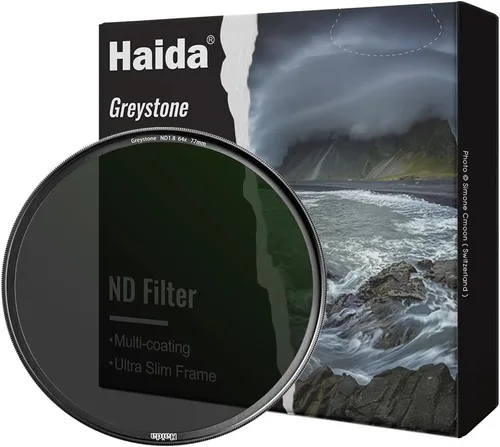 Haida Greystone - Filtro ND3.0 (1000x) de 3.031 in con revestimiento nano multicapa de vidrio óptico resistente a los arañazos Filtro de densidad