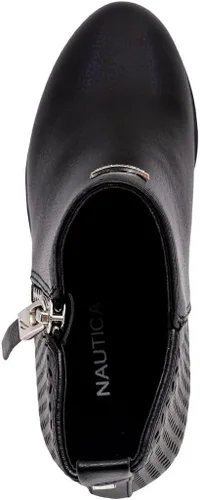 Miniatura 4 de Nautica Kids Girls Ankle Bootie With Side Buckle and Zipper, Dress Boot -For Youth & Toddler (ToddlerLittleBig Kids)