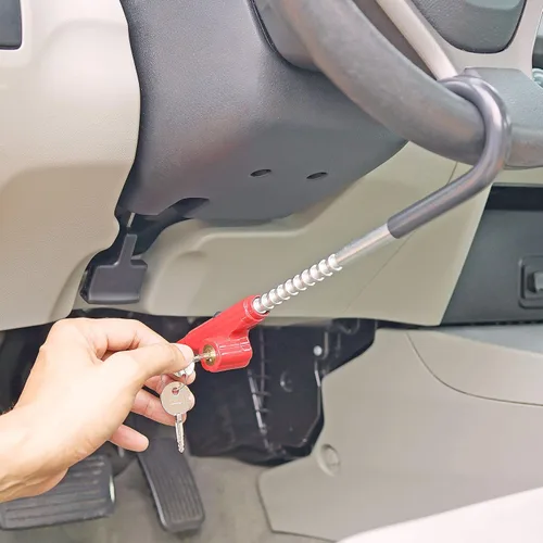 Miniatura 5 de Bloqueo del pedal del freno del volante: dispositivo de seguridad antirrobo universal ajustable para automóvil, camión, SUV o camioneta