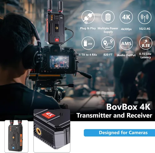 Miniatura 4 de Receptor HDMI inalámbrico: kit extensor inalámbrico HDMI Plug&Play, receptor 5G 820FT con Loopout para transmitir video y audio a monitor desde una