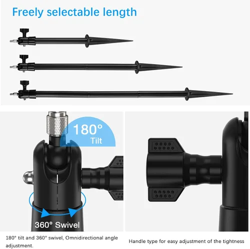 Miniatura 5 de HOLACA Spike - Estaca de montaje en poste y piel de silicona resistente a la intemperie para Arlo Ultra 2/4K UHD Arlo Pro3/4 Arlo 5s Spotlight