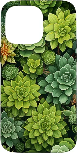Miniatura 21 de Funda para iPhone 12 Pro Max Suculenta Plantas Botánicas Verde Floral Patrón Flor Cactus