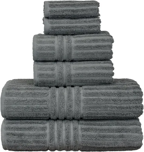 Miniatura 68 de Colección de calidad de hotel y spa, altamente absorbente y de secado rápido, 100% algodón turco, 750+ GSM, toallas ecológicas, toallas con borde