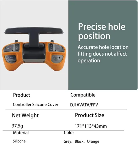 Miniatura 7 de Funda de silicona a prueba de arañazos para DJI Avata/FPV Remote Controller 2 Funda protectora a prueba de polvo a prueba de arañazos RC Quadcopter