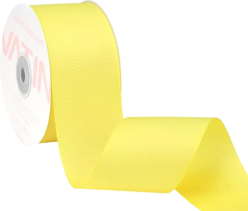 Miniatura 48 de Vatin - Rollo de cinta de grogrén, rollos de 25-50 yardas, perfecto para decoración de bodas, coronas, baby showers, envolturas de paquete de regalo