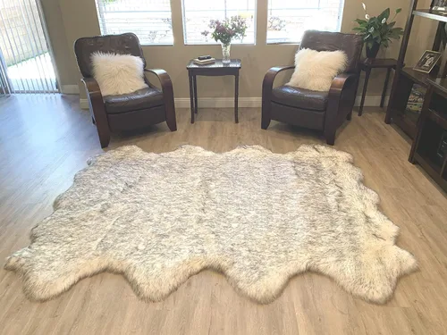 Miniatura 98 de LAMBZY Alfombra de pelo de oveja sintética, hipoalergénica, súper suave, sedosa para sala de estar, habitación de los niños, sofá