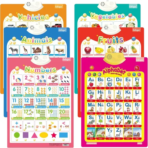 Tabla de pared electrónica interactiva del alfabeto para niños, aprendizaje ABC para niños pequeños, juguetes de aprendizaje para niños pequeños,