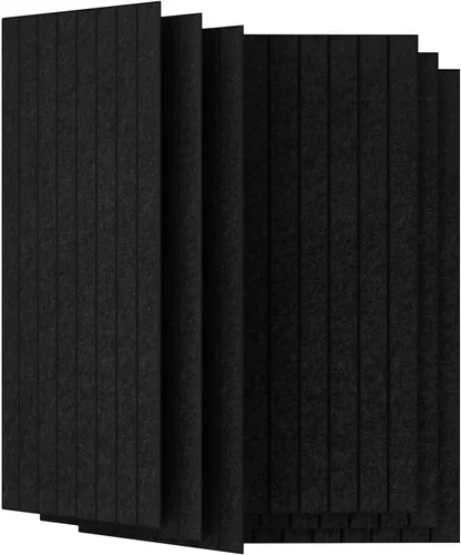 Miniatura 15 de UMIACOUSTICS 6 Piezas 47.2 x 23.6 Pulgadas Panel Acústico, Panel Decorativo de Pared Absorbente de Sonido para Oficina, Cine en Casa, Estudio, Nogal