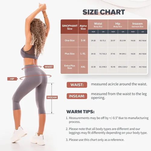 Miniatura 6 de SINOPHANT - Leggings de tiro alto para mujer, pantalones de yoga suaves, cortos y largos para entrenamiento atlético