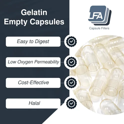 Miniatura 2 de Tamaño 000 cápsulas vacías – 120 cápsulas de gelatina vacías – 000 cápsulas rellenables unidas – Cápsulas de píldoras vacías para kit de llenado