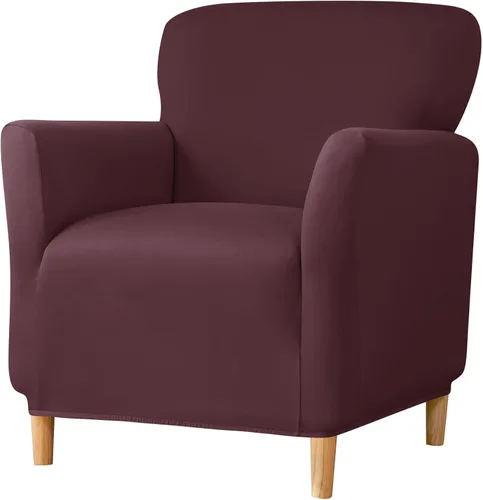 Miniatura 71 de Fundas de jacquard para sillón de banquete, fundas suaves para sillón, fundas elásticas de 1 pieza para sala de estar, funda antideslizante