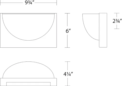 Miniatura 3 de WAC Lighting dweLED, Mylie - Aplique de pared LED de 10 pulgadas 3000 K en latón envejecido