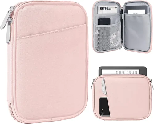Miniatura 15 de TiMOVO Funda protectora para tablet de 6 a 7 pulgadas para libros electrónicos Paperwhite/Colorsoft Signature Edition, funda protectora con bolsillo