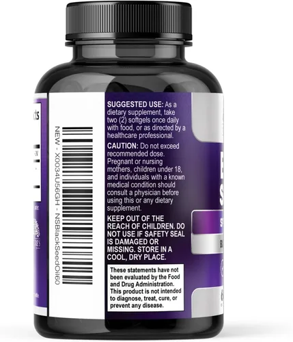 Miniatura 8 de Cápsulas de aceite de semilla negra, 1000 mg por porción, el mejor aceite de semilla de comino, aceite puro de semillas negras de Nigella sativa