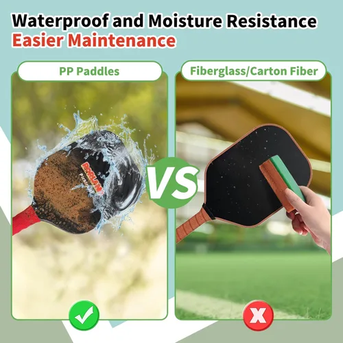 Miniatura 4 de Juego de 2 palas de pickleball ligeras impermeables y ligeras, juguetes de playa y piscina, divertido juego deportivo, regalo para adolescentes