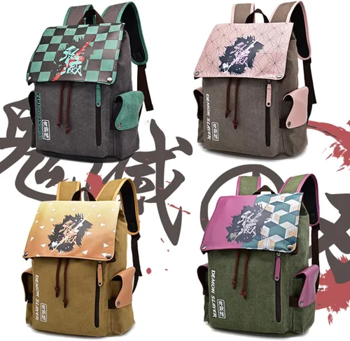 Miniatura 3 de Mochila de anime Demon Slayer Kimetsu no Yaiba Nezuko Casual Mochila Tanjiro de gran capacidad para la escuela unisex Nezuko talla única Mochilas