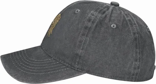 Miniatura 4 de Cowboy Hat Trendy Hats for Man and Women Djustable Four Season Outdoor Baseball Cap of Hell Skull with Angel Deep Heather