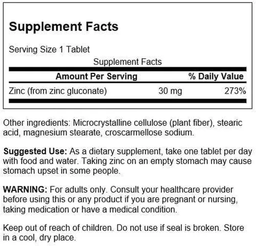 Miniatura 2 de Swanson Gluconato de zinc – Suplemento mineral que promueve la salud de la próstata, la salud de la visión y el apoyo inmunológico