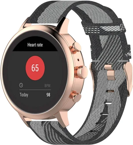 Miniatura 11 de Correa de reloj Fossil Sport de 1.61 pulgadas, correa de repuesto de nailon de liberación rápida de 0.71 pulgadas para mujer Fossil Gen 4 Venture
