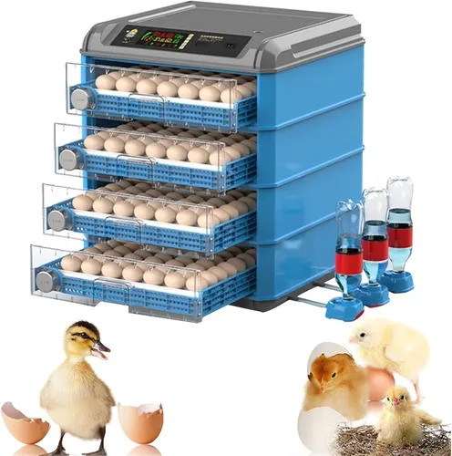 Incubadora de huevos, incubadora de huevos 192/256/500, máquina para criar aves de corral con giro automático de huevos, control de temperatura y