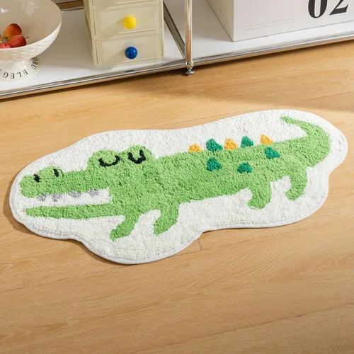 Alfombras de baño, bonita alfombra de baño con forma de animal, no sorbe, absorbente, divertida decoración, alfombra de baño para baño, bañera,