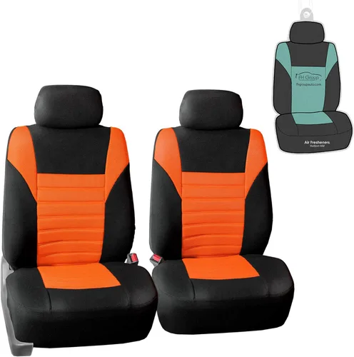 Miniatura 37 de FH Group Juego de fundas de asiento delantero de automóvil de malla de aire 3D premium, fundas de asiento compatibles con bolsa de aire, de ajuste