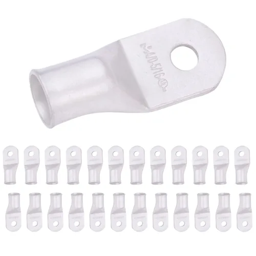 Miniatura 52 de SELTERM 5 piezas terminales de cable de cobre estañado 1/0 AWG perno de 1/2", extremos de cable de batería, terminales de anillo, conectores