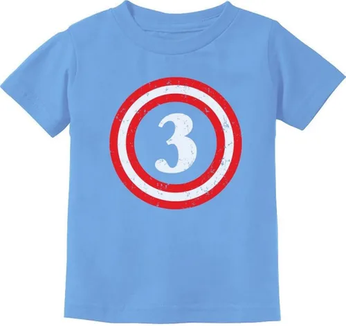 Tstars Capitán 3er cumpleaños camisa niño tercer traje 3 años niño niño regalo fiesta camisas