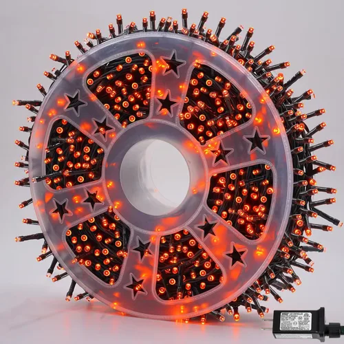 Miniatura 18 de YEGUO 200 luces LED de 66 pies para Navidad, exteriores, impermeables, cadena de luces blancas cálidas para interiores, 8 modos, cable verde, luz