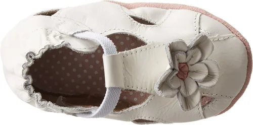 Miniatura 5 de Robeez Unisex-Niño White Pretty Pansy Soft Sole-K