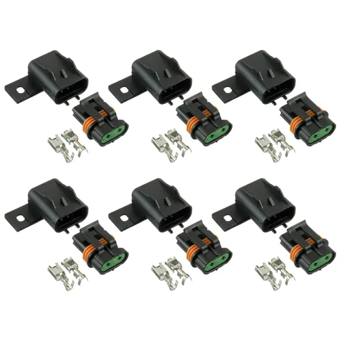 BOJACK Conjunto de Portafusibles ATO ATC Sellado Impermeable Kit de Empalme de Cable Existente para Fusibles ATO ATC (Paquete de 6)