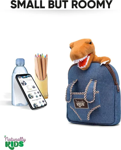 Miniatura 6 de Naturally KIDS Mochila para niños pequeños, Mini de 06 "h - Peluche T-rex, 06"h Mini