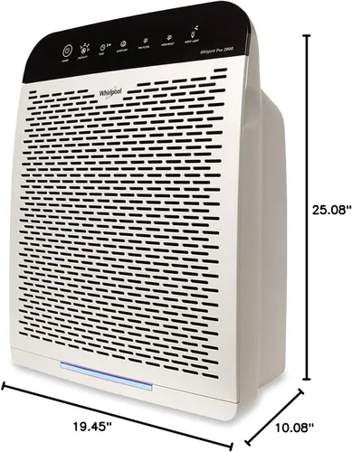 Miniatura 9 de Purificador de aire con filtro HEPA Whirlpool Whispure, WPPRO2000P, 120 volts Blanco perla