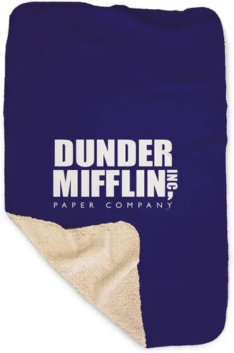 Miniatura 2 de NBC The Office Dunder Mifflin - Manta de sherpa con licencia oficial, 37 x 57 pulgadas