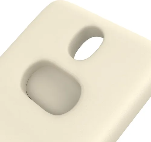 Miniatura 8 de pouseayar Mesa de masaje estacionaria ancha gris beige con respaldo para mesa de tratamiento, mesa de terapia física, cama facial de spa, marco