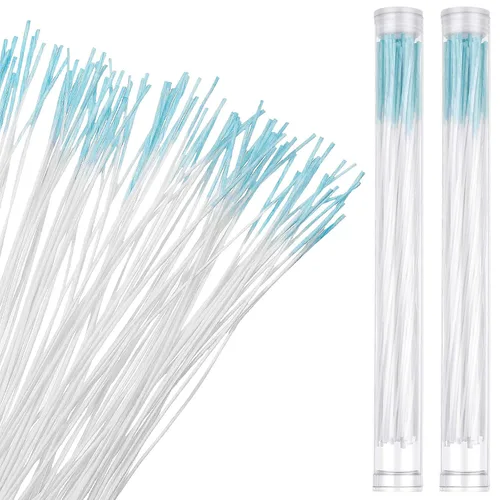Miniatura 2 de Maitys 180 piezas de limpiador para agujeros de pendientes, limpiador para perforaciones con hilo dental, fragancia de rosa para eliminar olores