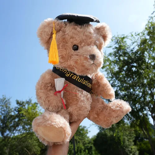 Miniatura 8 de WEIGEDU Oso de peluche de regalo de graduación con gorra, banda y diploma, regalo de graduación para niños, estudiantes, niños y niñas, 12 pulgadas