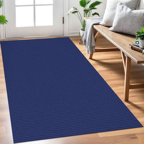 Miniatura 89 de EARTHALL Alfombra de pasillo 3x14 pies, alfombras lavables extra largas para pasillos, tejidas, antideslizante, alfombra trenzada para entrada