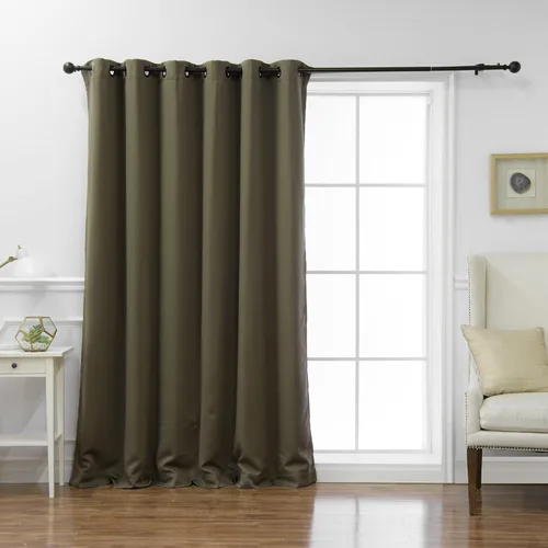 Miniatura 20 de Best Home Fashion Cortina térmica opaca con parte superior con ojales anchos Azul