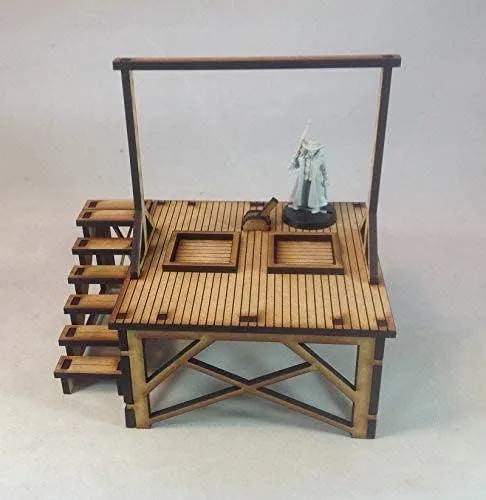 Miniatura 3 de Horca 1.102 in MDF Kit Tombstone Desperado Legends Old West Terrain Building